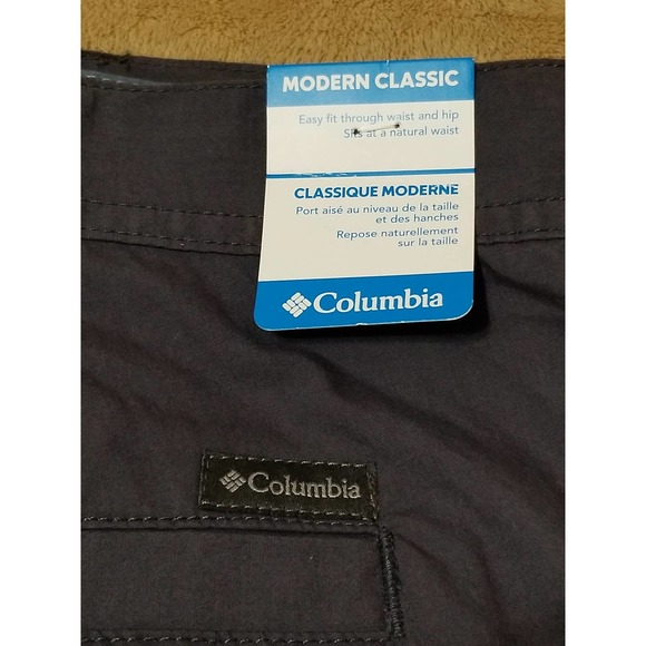 Columbia NWT Men's Modern Classic Shorts Easy Fit 10' Size 44 Color Gray - Picture 2 of 12